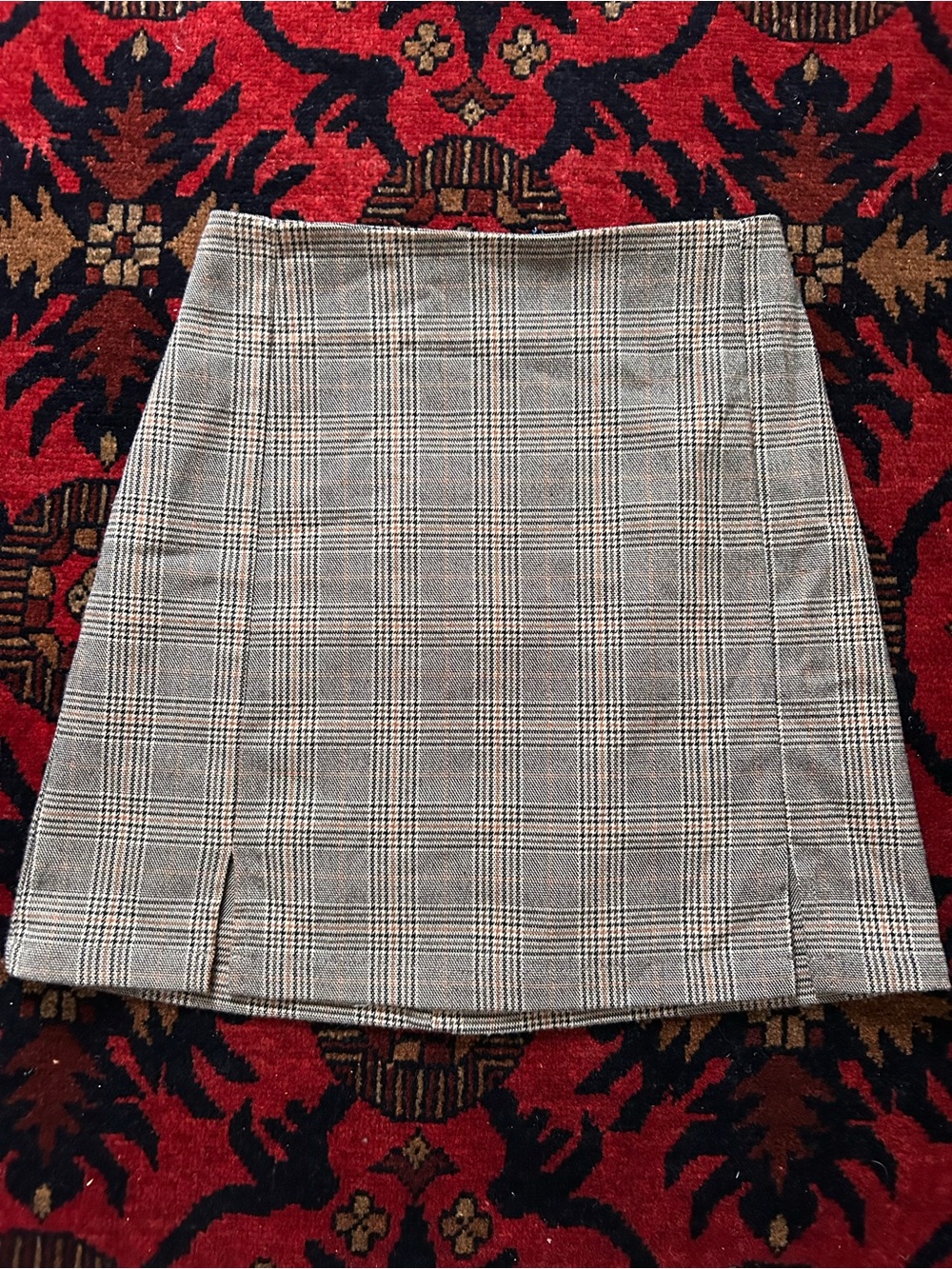 John Galt Plaid Mini Skirt